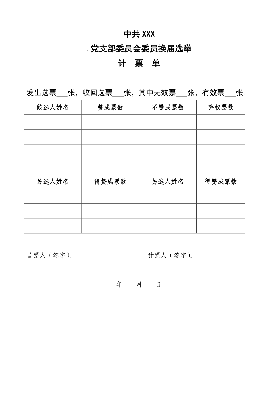 党支部换选举办法和选票1.doc_第3页