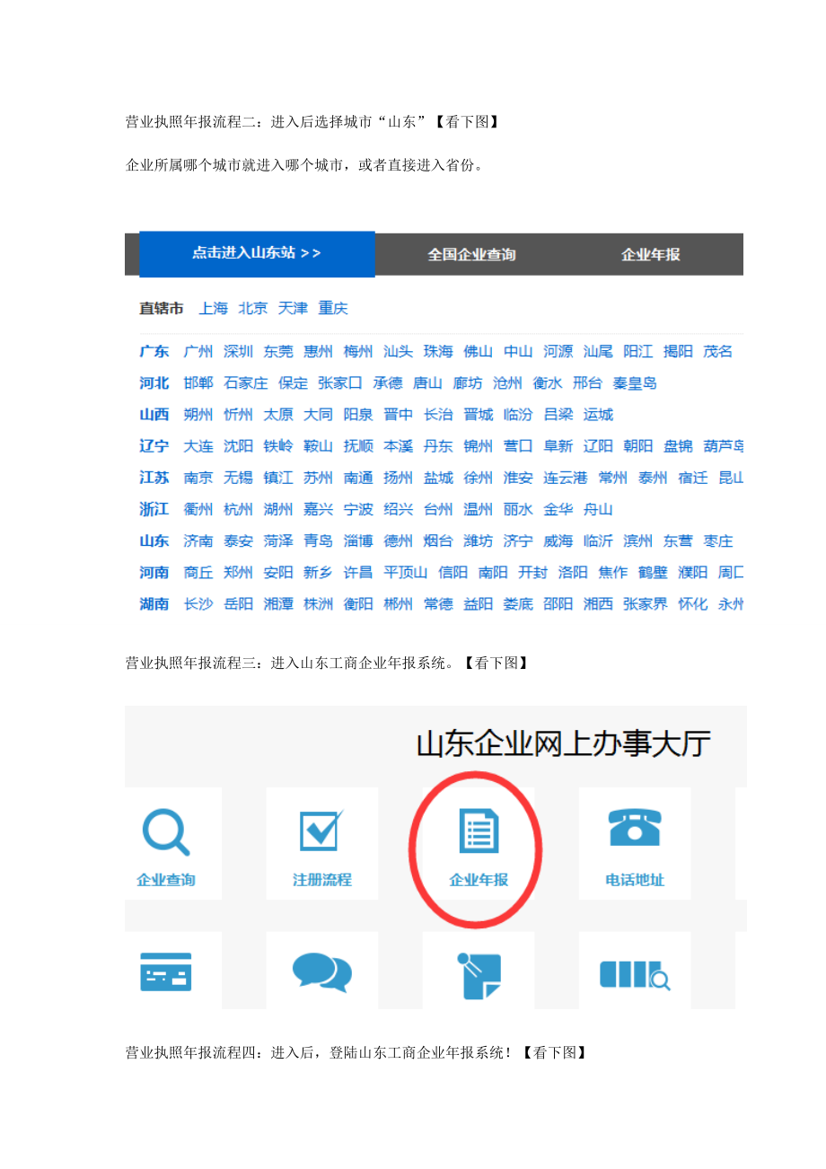 山东红盾网网上工商检系统操作流程(最新版).doc_第2页