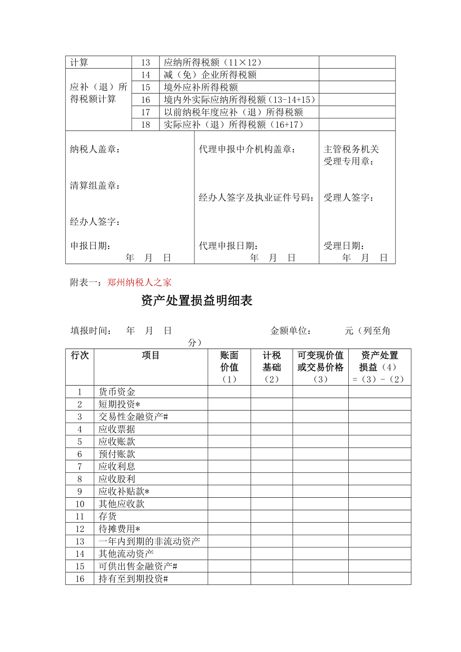 企业清算所得税申报表地税注销填报[最新].doc_第2页