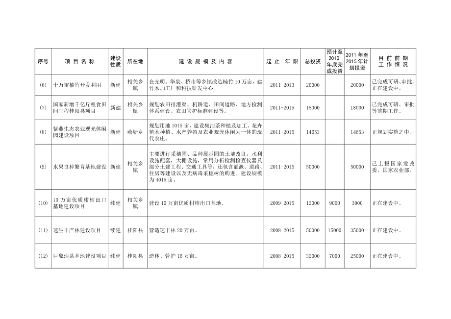 桂阳县十二五规划重大项目表.doc_第2页