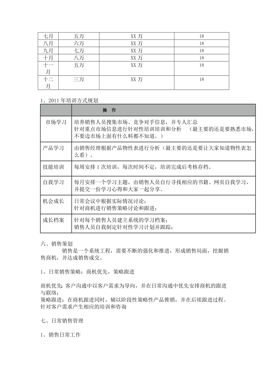 xx公司销售部销售工作计划aclf.doc_第3页