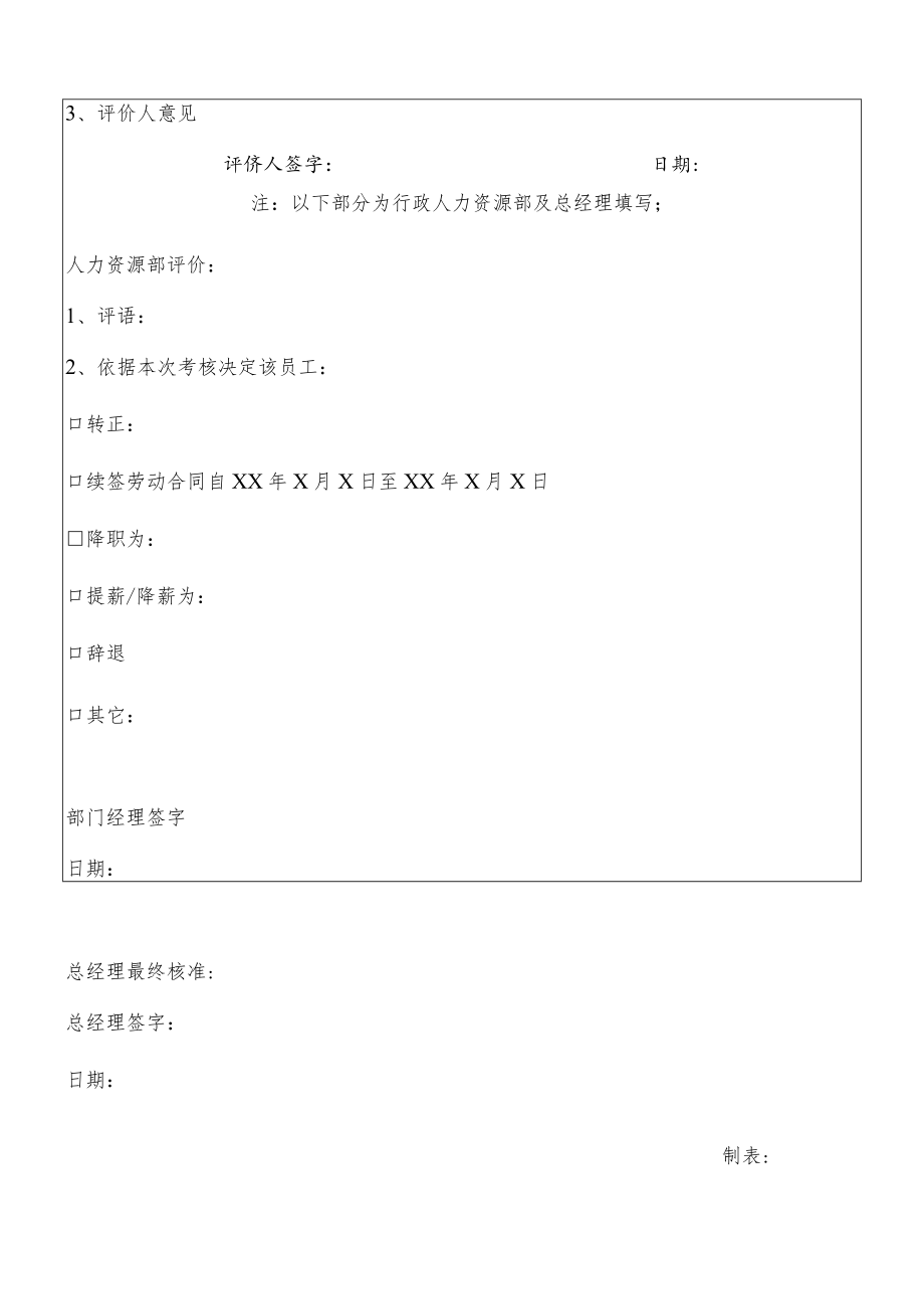 部门管理人员绩效考核表(模板).docx_第2页