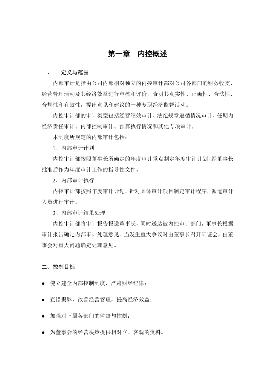 大型上市公司内部审计制度【精品管理资料】.doc_第2页