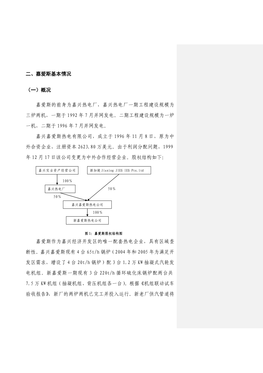 可研报告收购嘉兴嘉爱斯热电有限公司初步可.doc_第3页