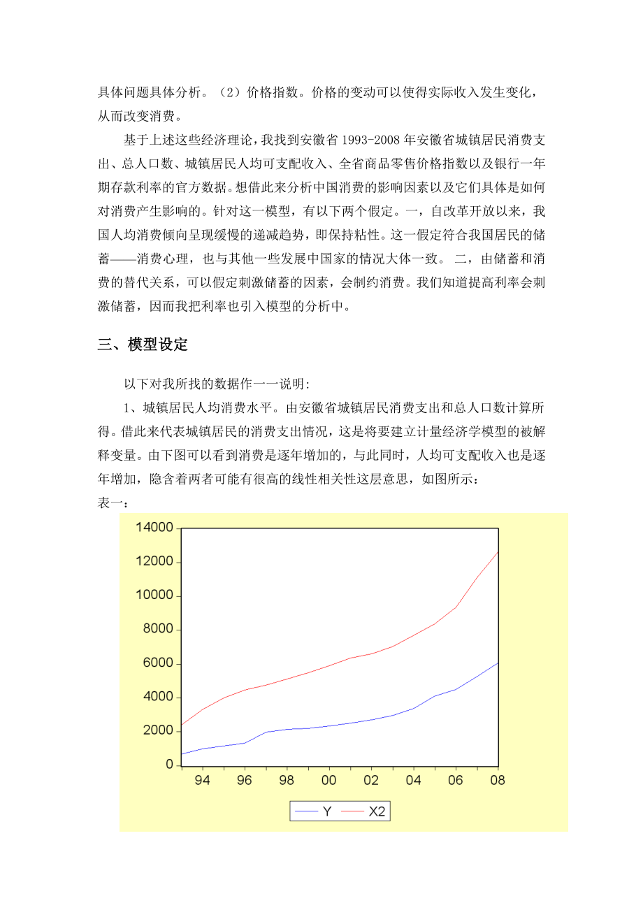 计量经济学论文对居民消费水平影响因素的分析.doc_第3页