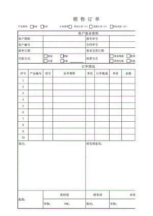 销售订单格式.doc