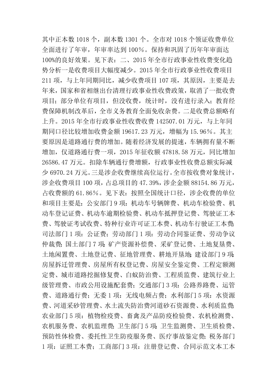 行政事业性收费情况分析报告.doc_第2页