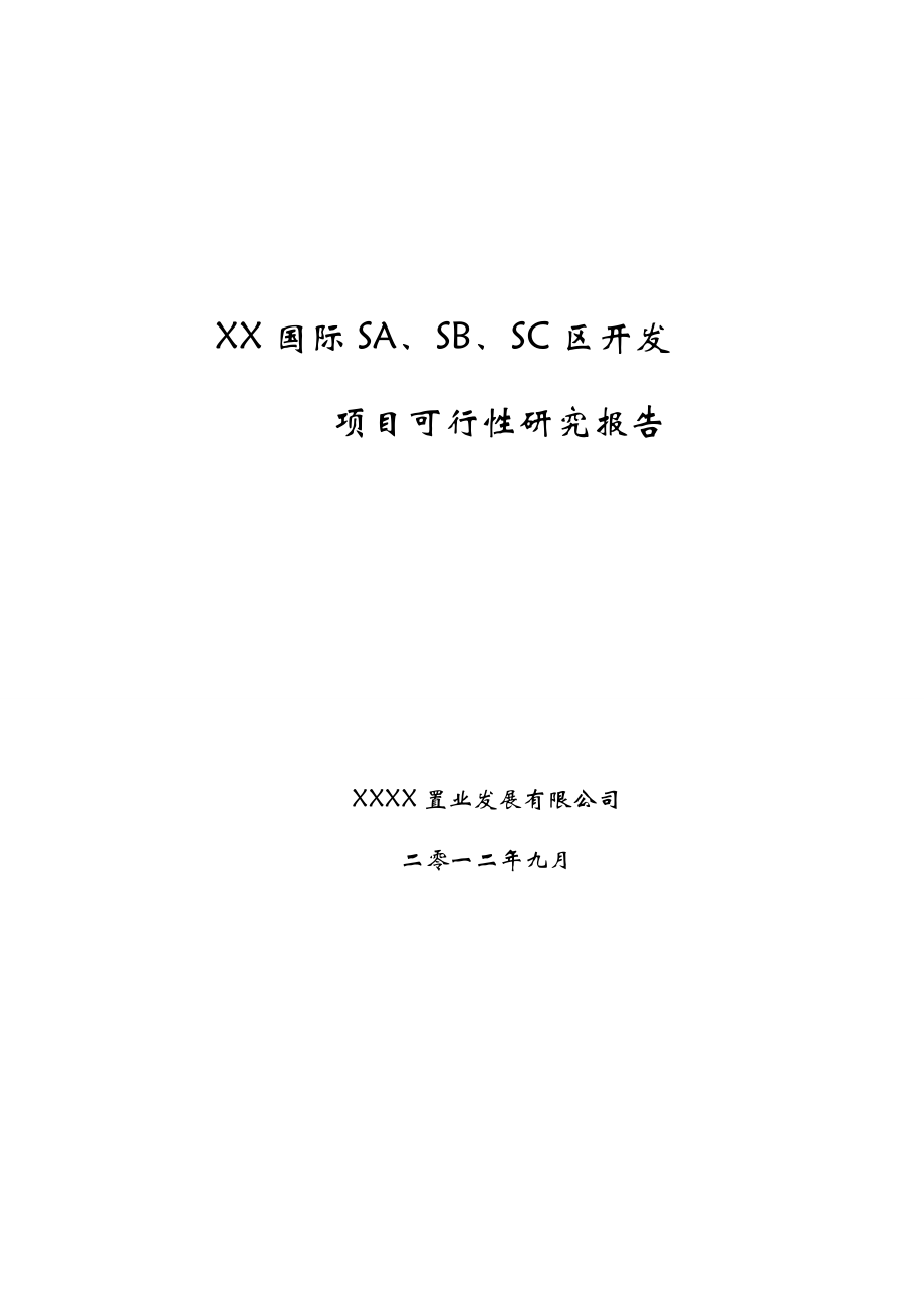 南洋国际商城项目可行性研究报告.doc_第1页