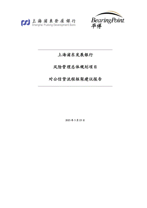 浦发风险管理总体规划项目对公信贷流程框架建议报告.doc