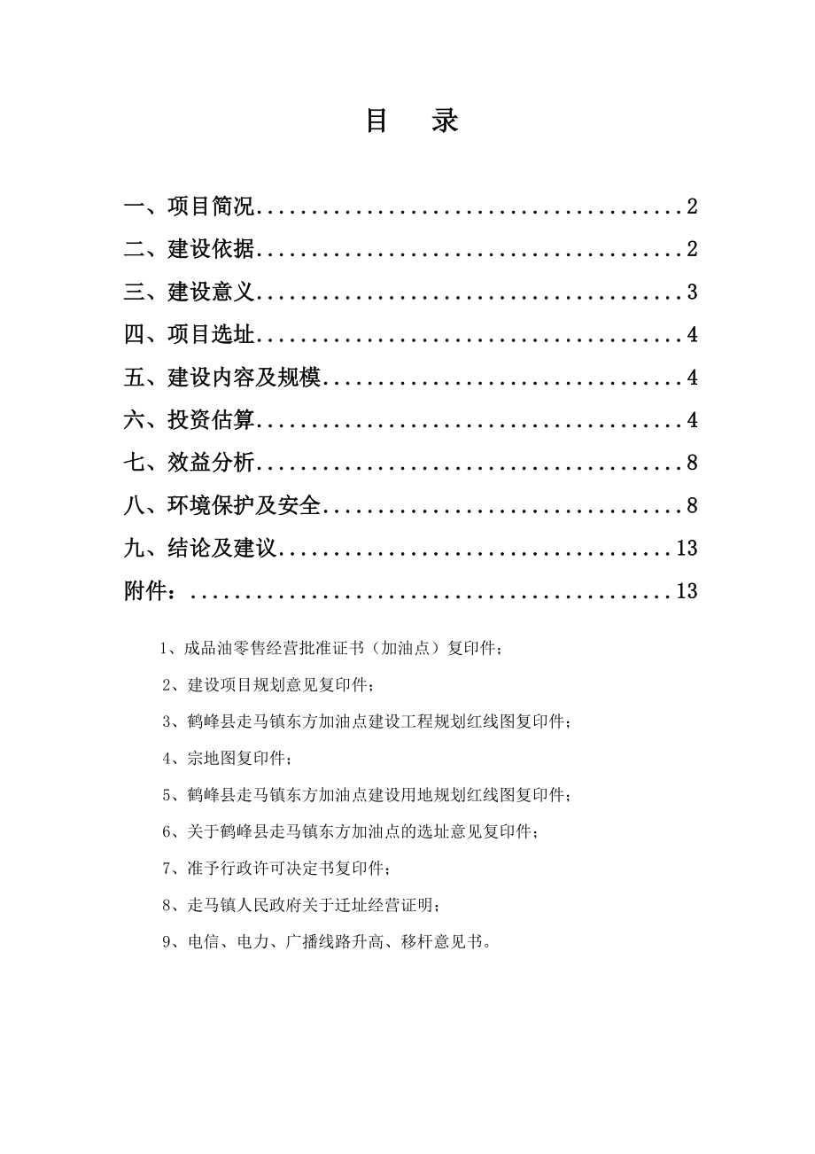 走马镇东方加油点项目建议书.doc_第2页