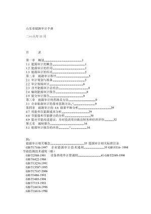 山东省能源审计手册.doc