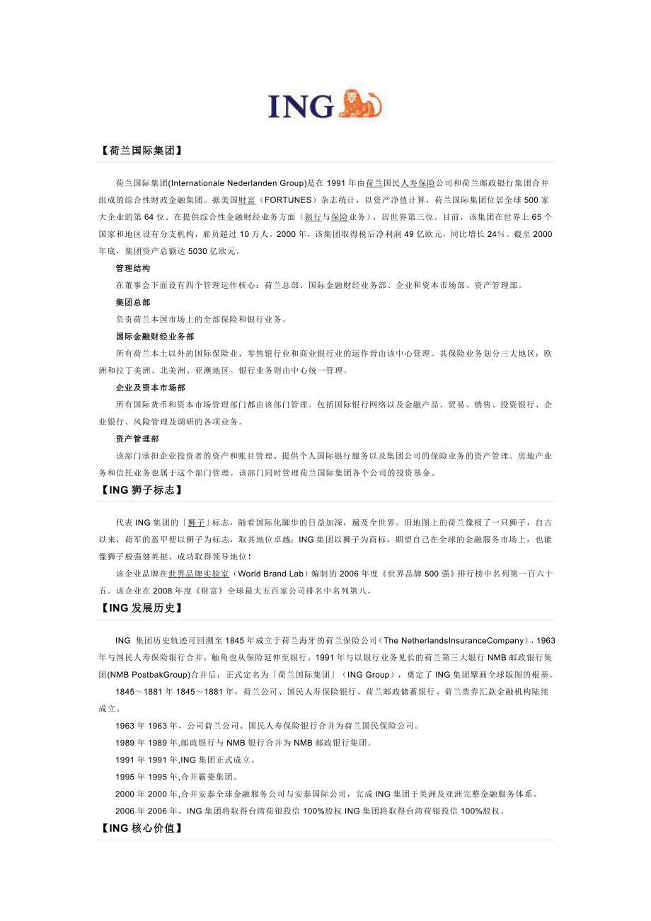 跨国巨头之荷兰国际集团(荷兰).doc_第1页