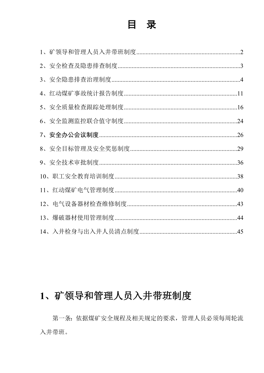 红动煤矿新质量标准化安全管理制度.doc_第2页