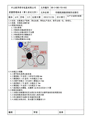 彩印包装有限公司 质量管理体系润版系统作业指导书.doc