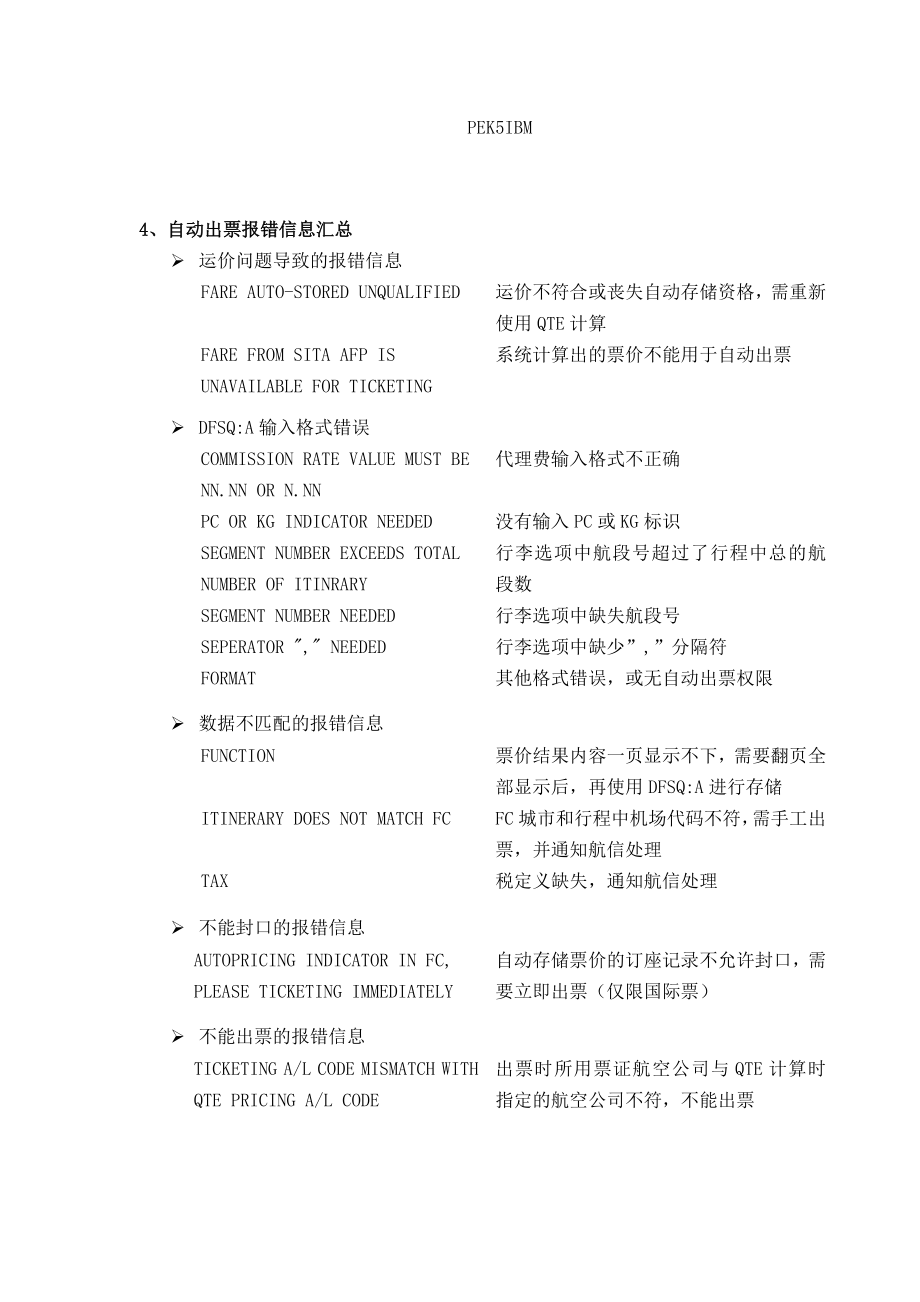 国际自动出票功能速查表.doc_第3页