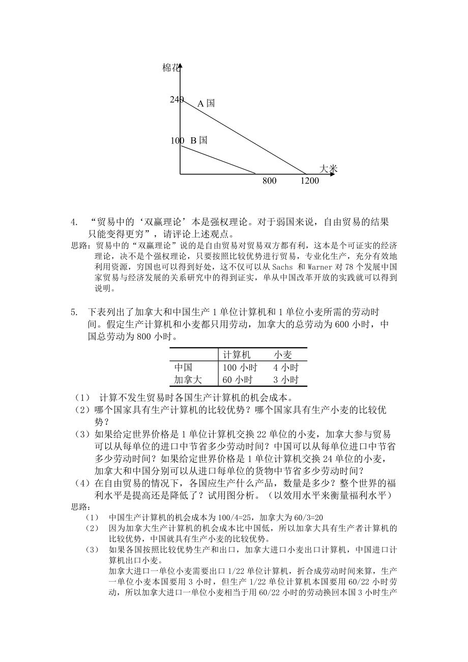 《国际贸易学》习题及答案参考.doc_第2页