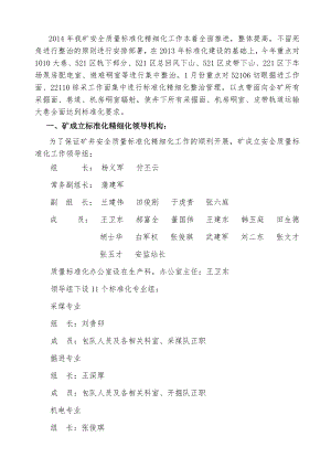 煤矿质量标准化精细化管理方案.doc