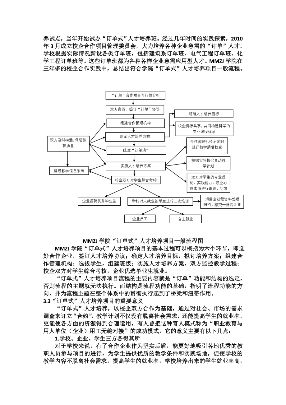 mmzj学院“订单式”人才培养项目综述.doc_第2页