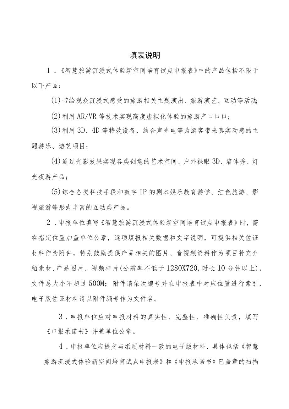 智慧旅游沉浸式体验新空间培育试点申报表.docx_第2页