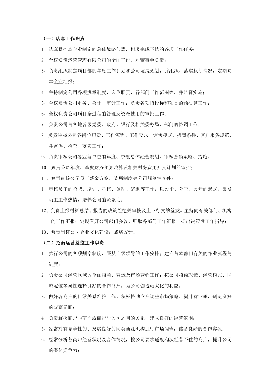 商业运营管理有限公司经营管理方案.doc_第3页