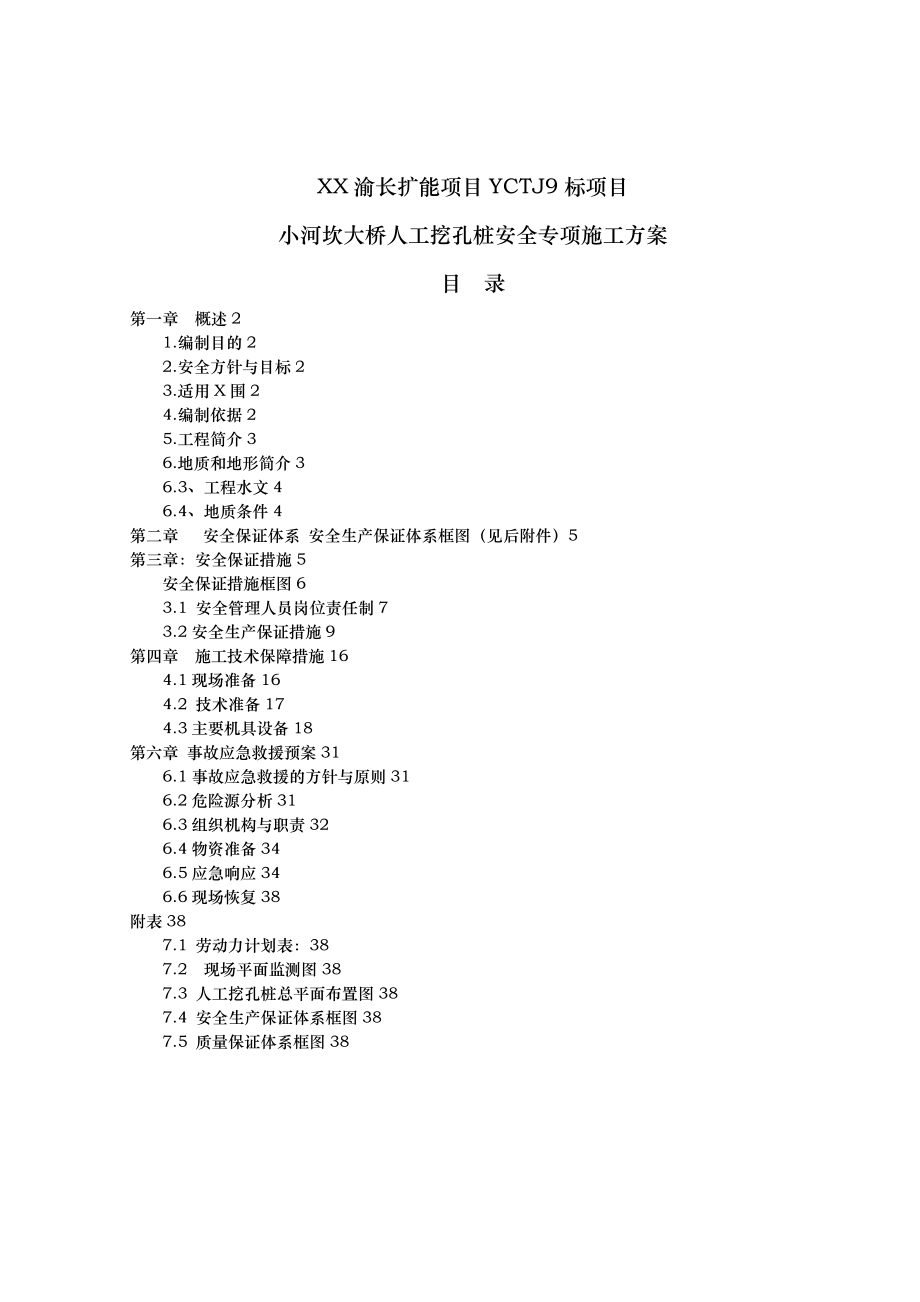 小河坎大桥人工挖孔桩安全专项施工方案培训资料.doc_第1页