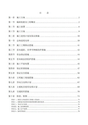 城市道路绿化工程施工方案.doc