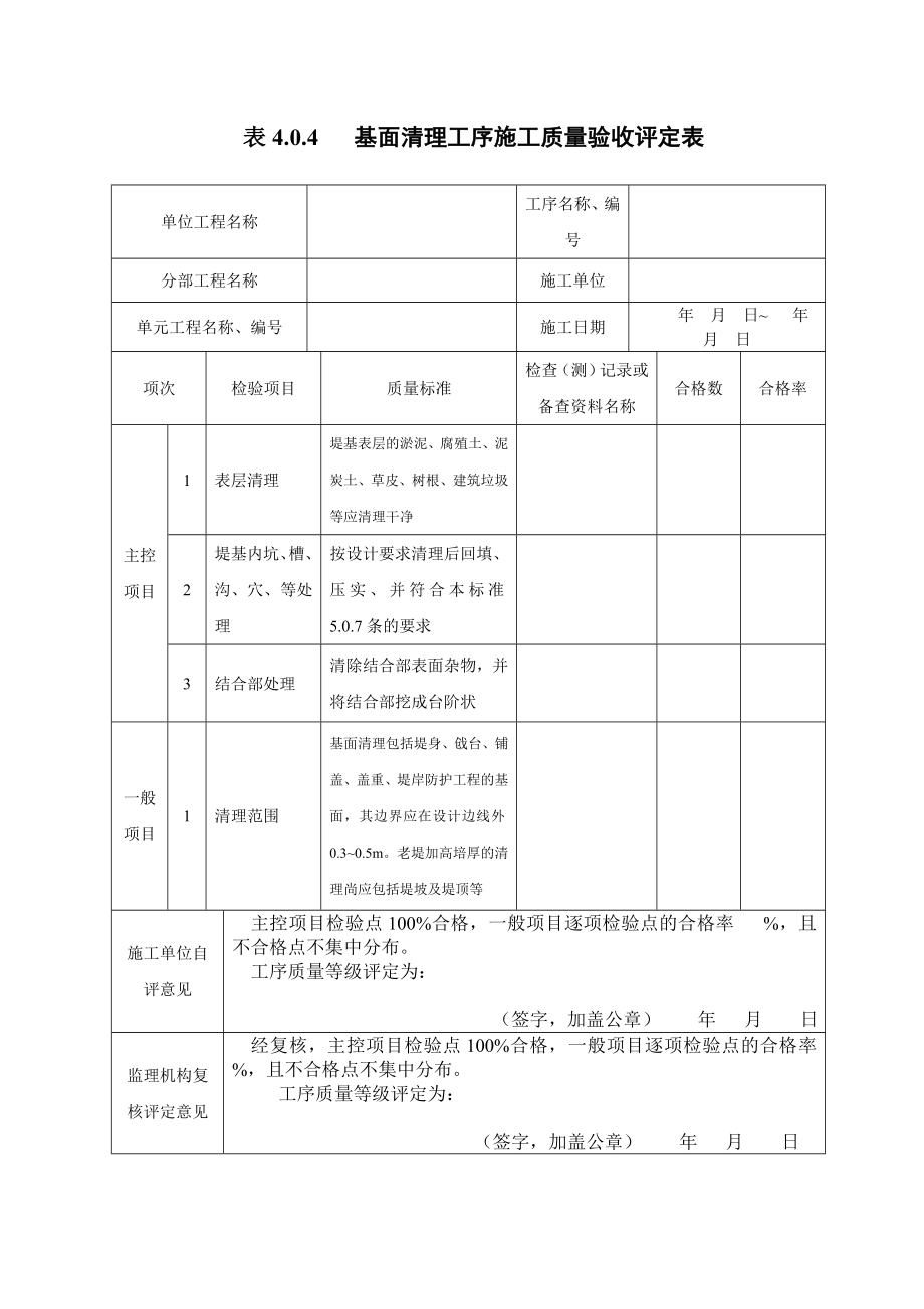 堤防工程质量验收评定表.doc_第3页