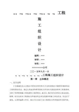 基础设施配套建设项目工程施工组织设计方案.doc