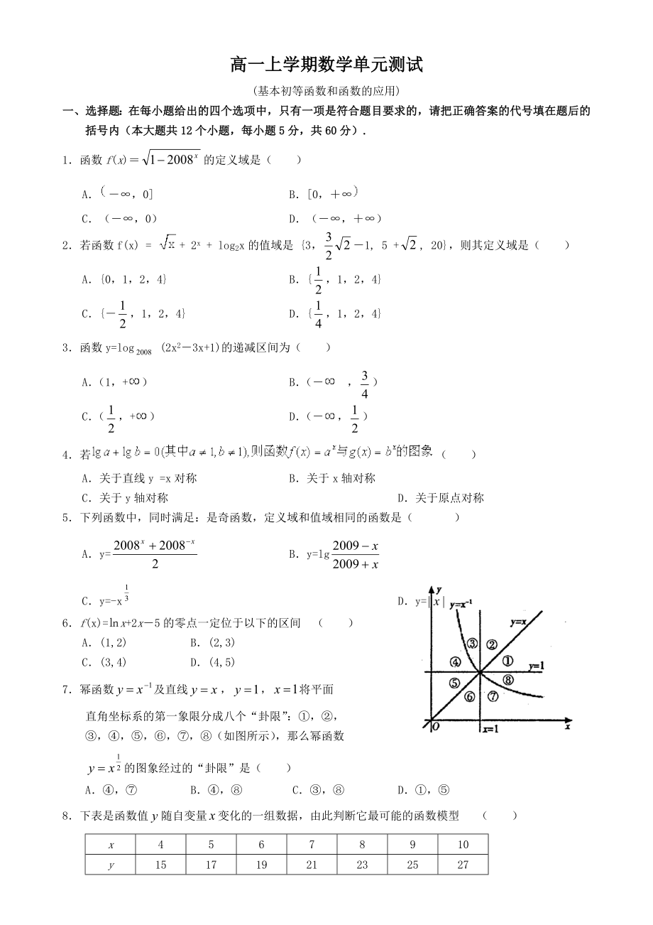 基本初等函数和函数应用.doc_第1页