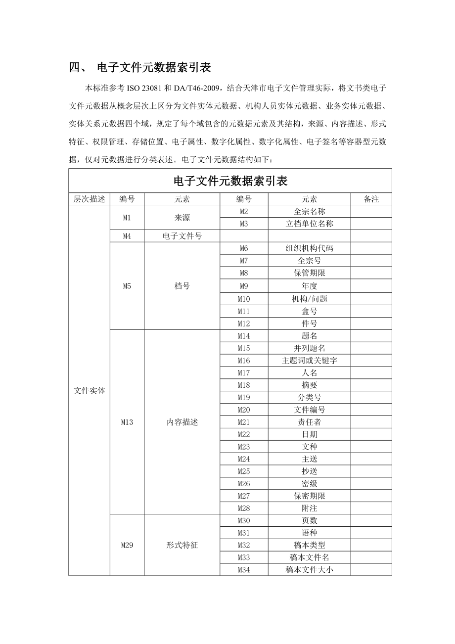 天津市文书类电子文件元数据方案.doc_第3页