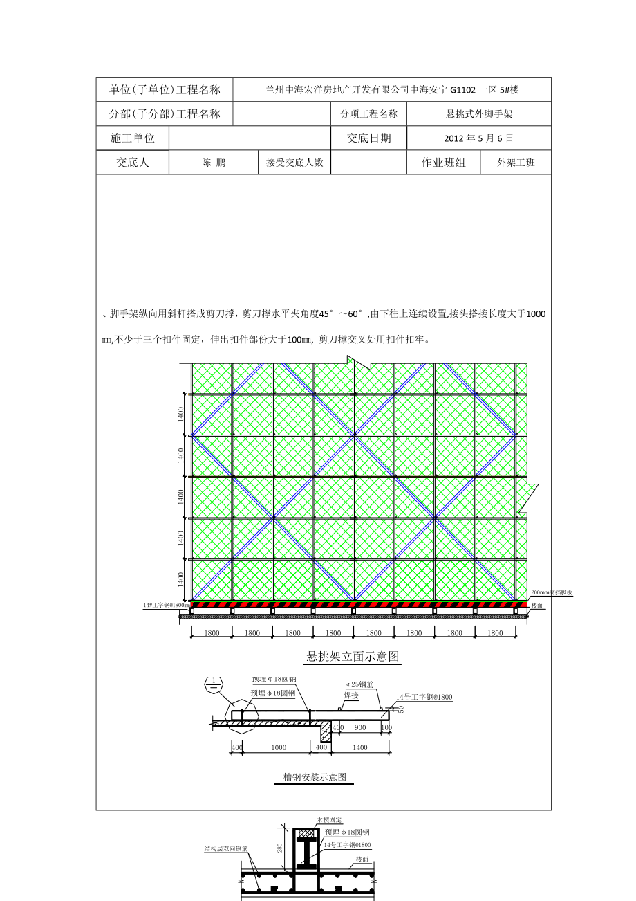 悬挑式外脚手架工程技术交底.docx_第2页