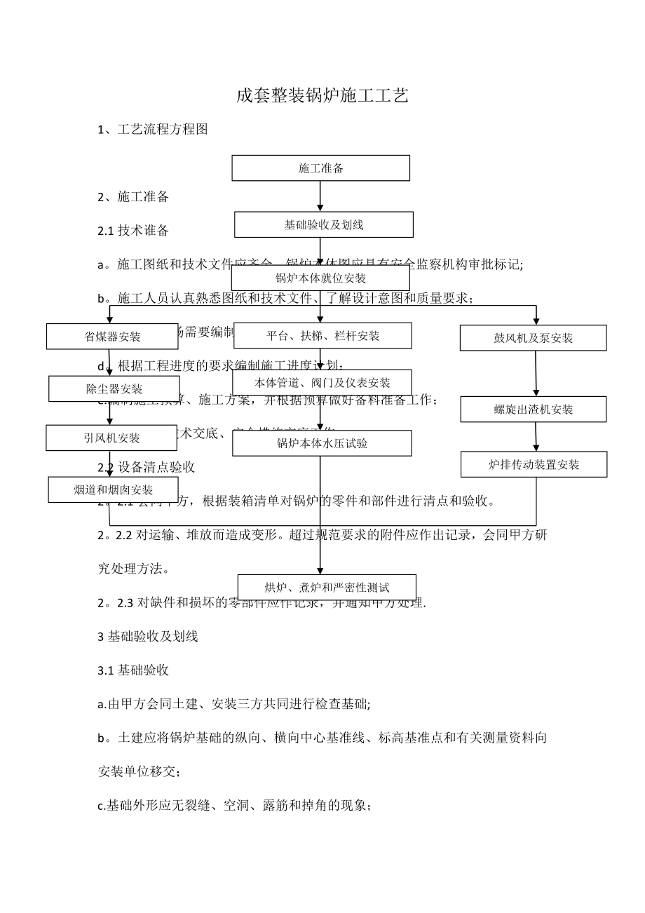 成套整装锅炉施工工艺.doc_第1页