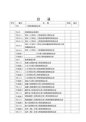 工程质量验收_建筑工程质量验收记录表格模板.doc