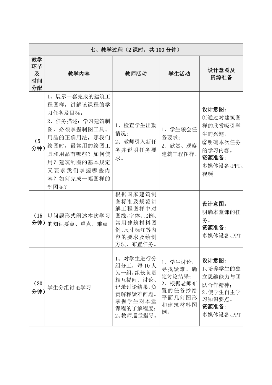 建筑绘图与绘图教学设计.docx_第3页