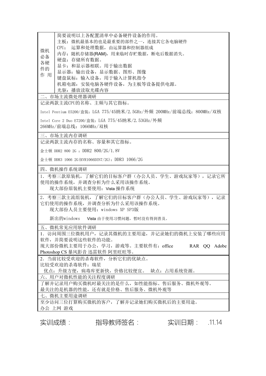 微机系统与维护实训报告答案.doc_第3页