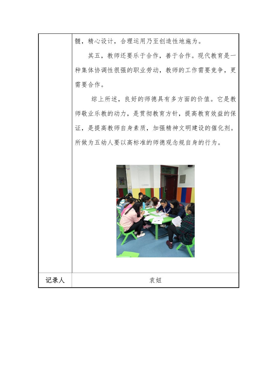 幼儿园师德师风会议记录表.doc_第2页