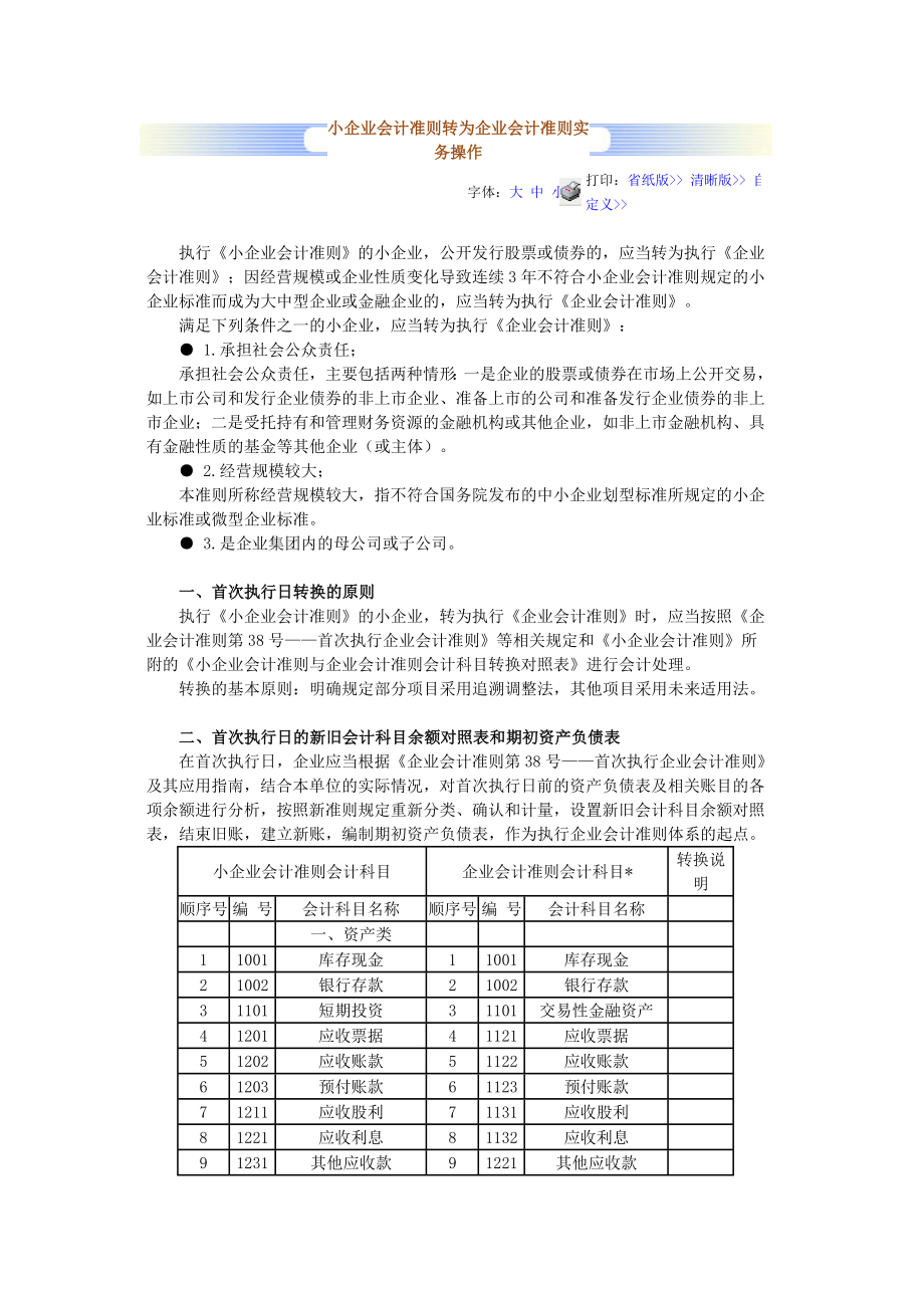 小企业会计准则转为企业会计准则实务操作.doc_第1页