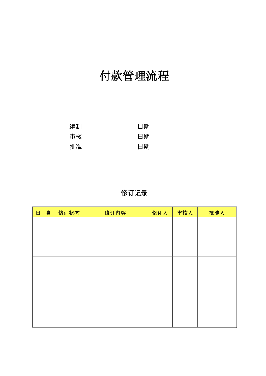 （房地产财务管理）付款管理流程.doc_第1页