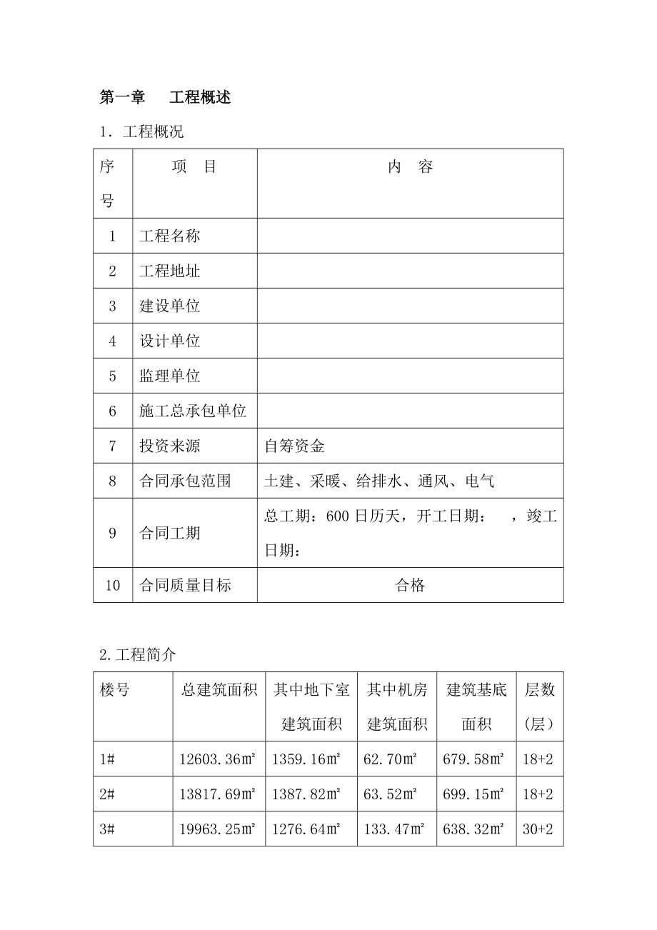 工程测量放线施工方案范本模板.doc_第1页