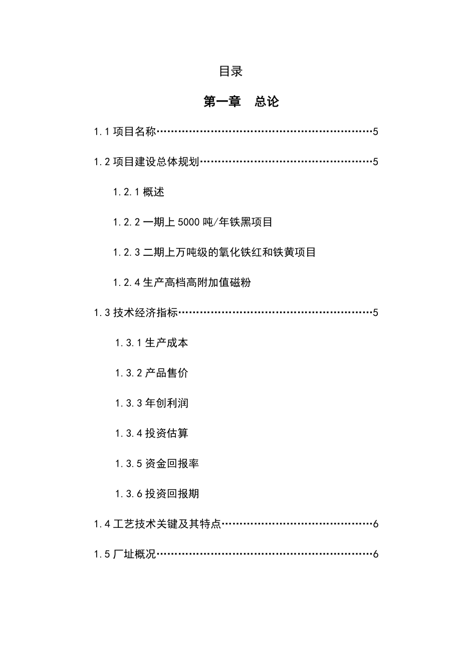 轧钢酸洗废液制备微纳米氧化铁材料项目可行性研究报告.doc_第1页