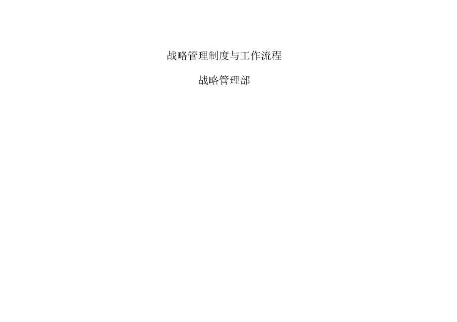 战略管理制度与工作流程.docx_第1页