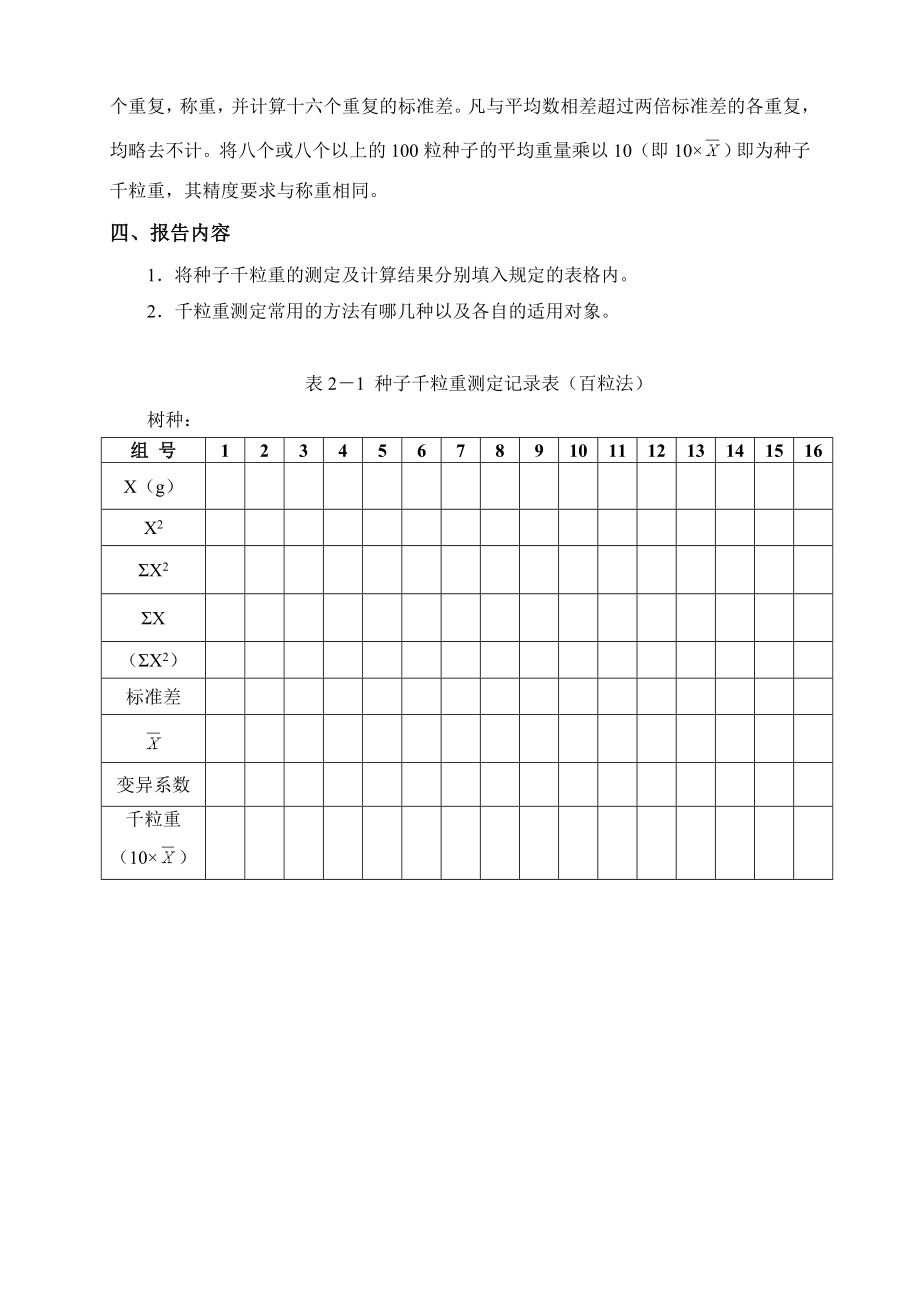 实验二种子千粒重和含水量的测定.doc_第2页