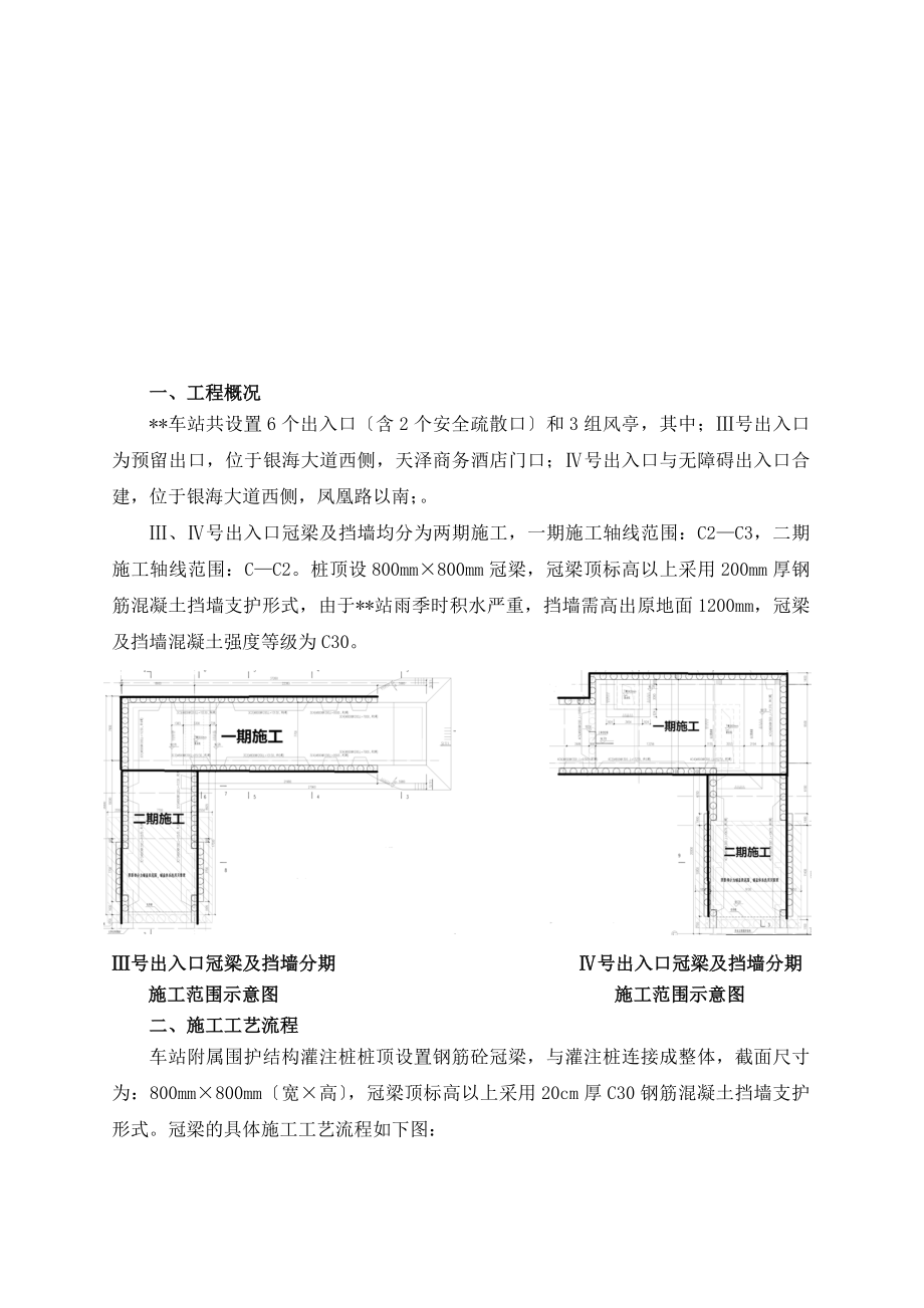 地铁冠梁挡土墙技术交底.doc_第1页