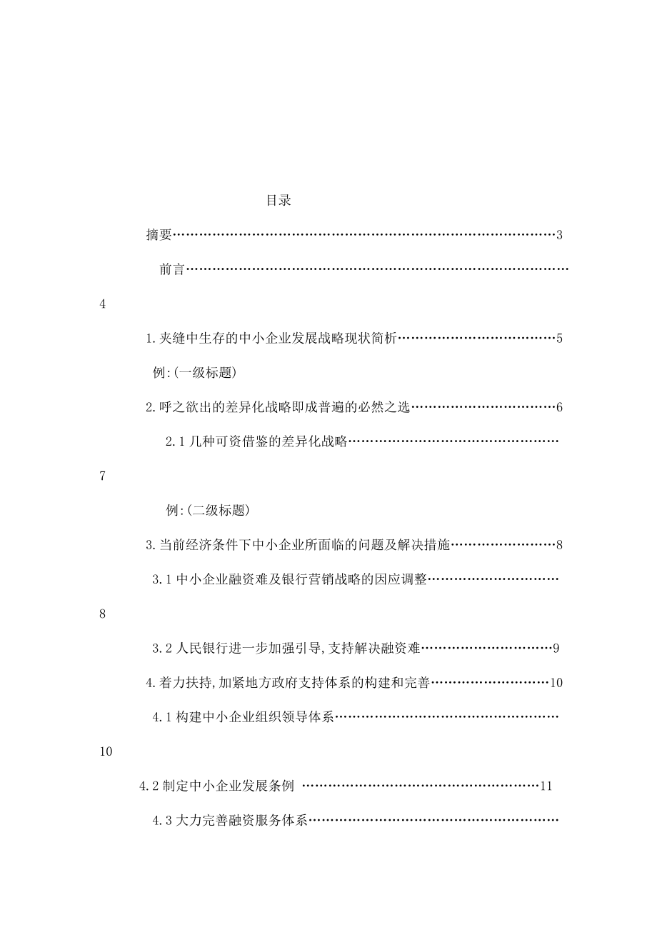 工商管理本科毕的业生论文中小企业发展的战略与管理体制的研究.doc_第2页