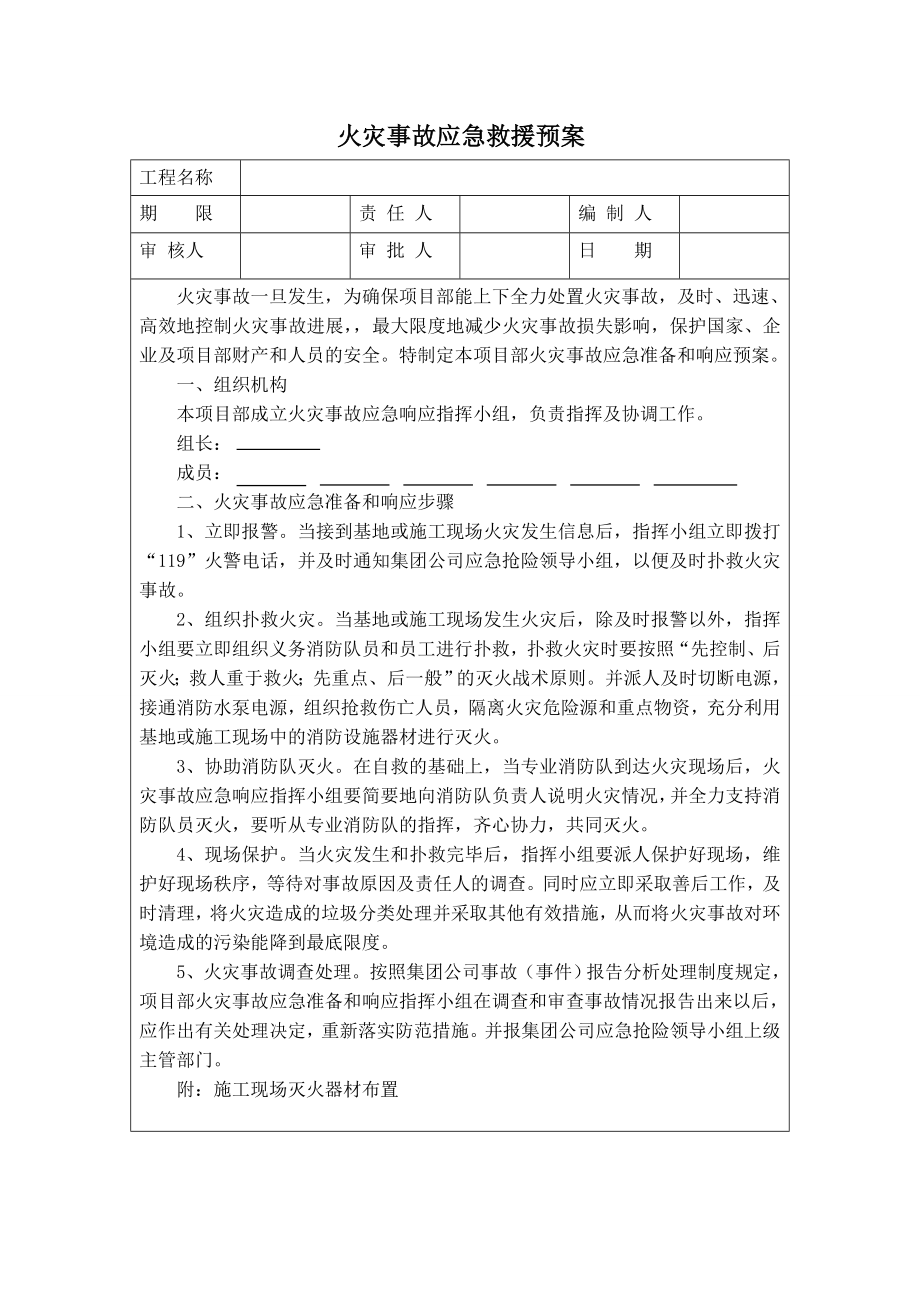 火灾事故应急救援预案.doc_第1页