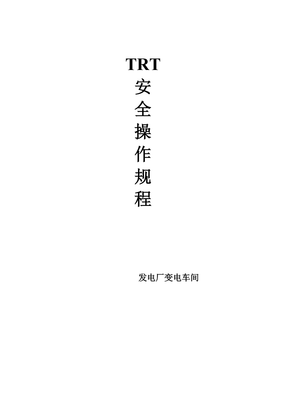 TRT安全操作规程.doc_第1页