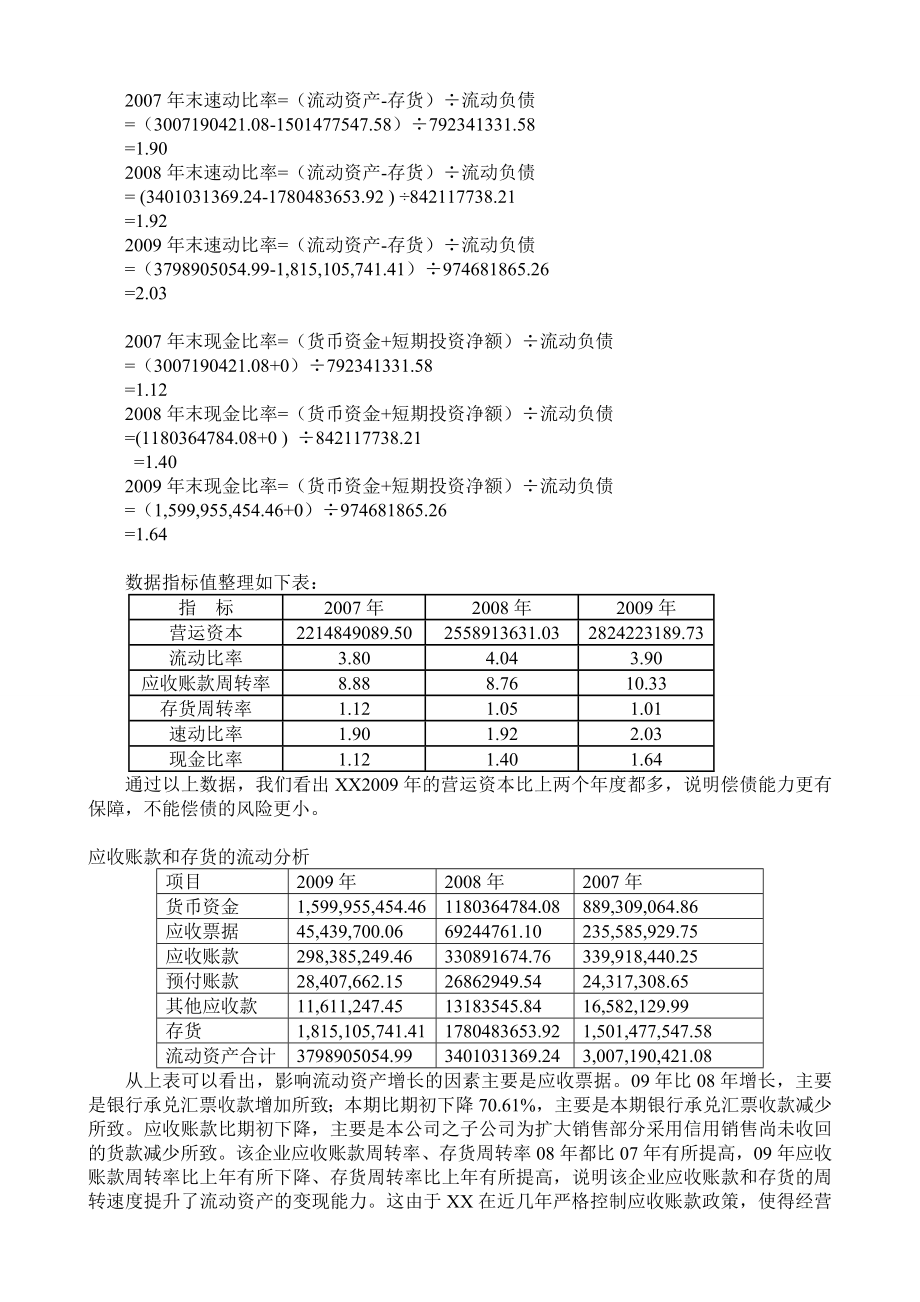 财务报表分析——XX偿债能力分析.doc_第2页