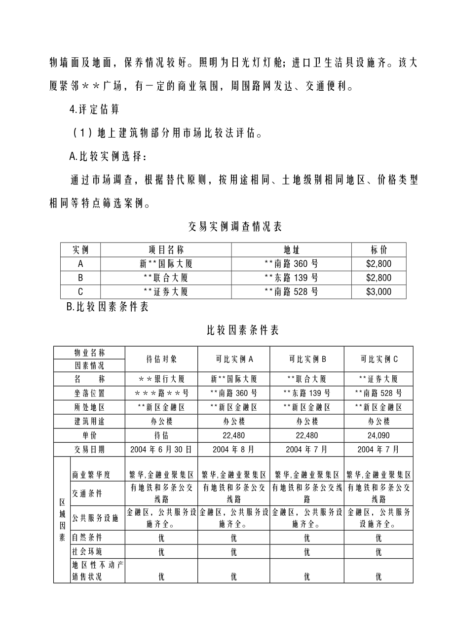 房地产评估案例市场法+收益法+成本法.doc_第2页