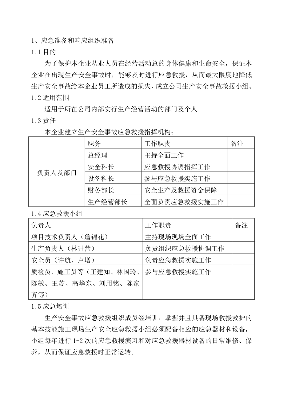 慢行系统景观项 目(二标)工程工地防火、防爆、防气体中毒应急预案.doc_第3页