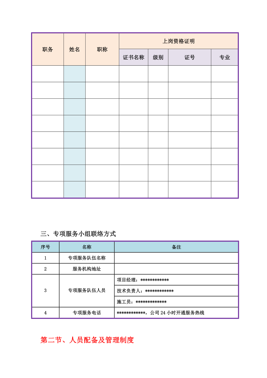 工程施工项目服务计划方案.doc_第3页